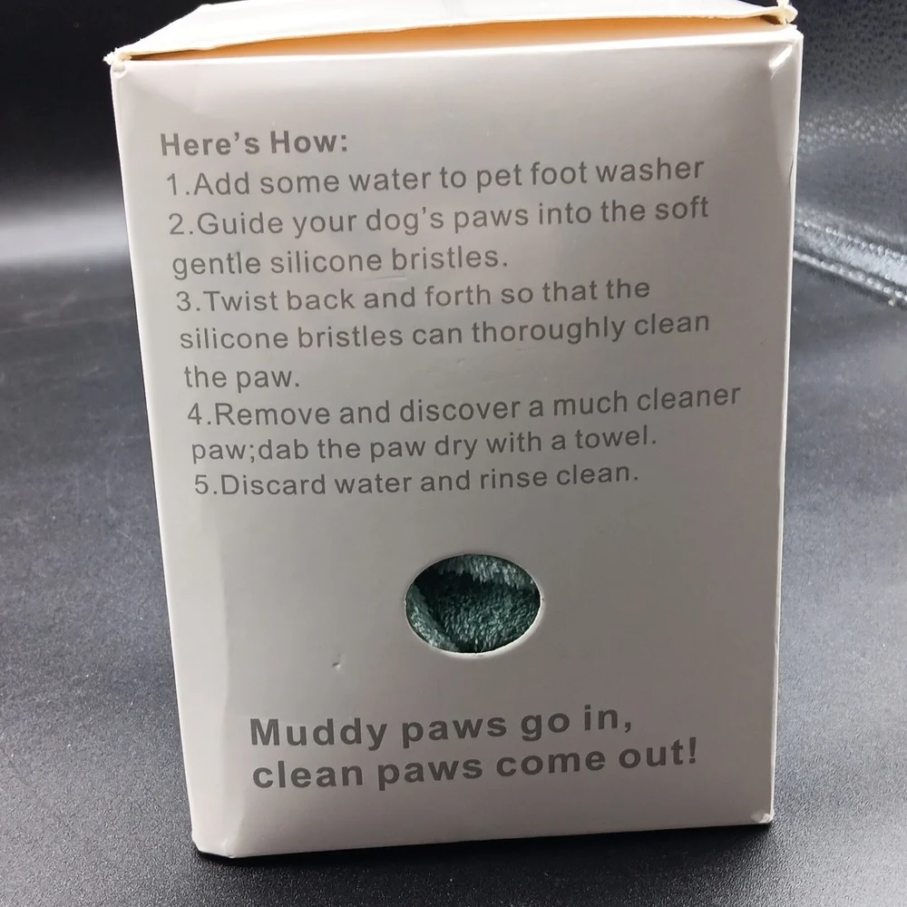 PETMIMIXD Dog Paw Cleaner Green Medium NIB